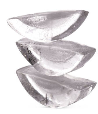 Different shapes of clearance ice cubes